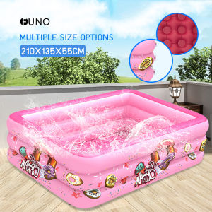 Inflatable Pool Kiddie Pool Rectangular Swimming Pool Children Floater family pool Outdoor pool Three-level swimming pool