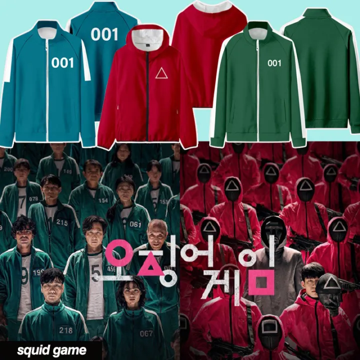 %5BLXYH-COSER%20KING%5D%20Korean%20television%20Squid%20game%20jacket%20T-shirt%20sportswear%20cosplay%20anime%20fancy%20costume%20-%20Image%204