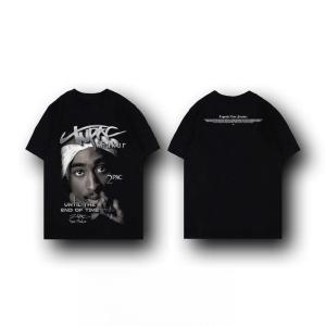 Fashion Brand Design Printed T-Shirt for Men and Women Cool Regular Crewneck Tees Tops