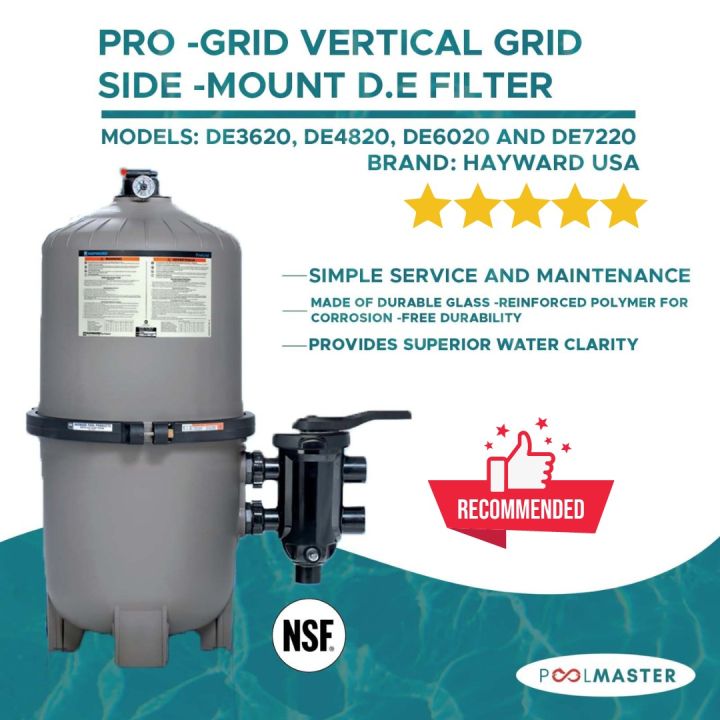 Hayward DE4820 48 sq.ft. ProGrid DE Filter 96GPM Lazada PH