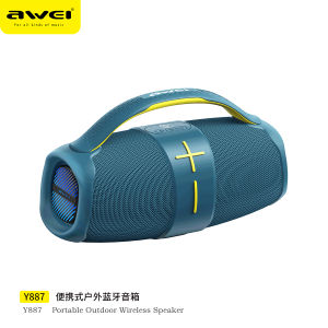Awei Y887 Portable Outdoor Bluetooth Speaker Wireless Bass Subwoofer Waterproof Speakers AUX TF USB Stereo Loudspeaker Sound Box