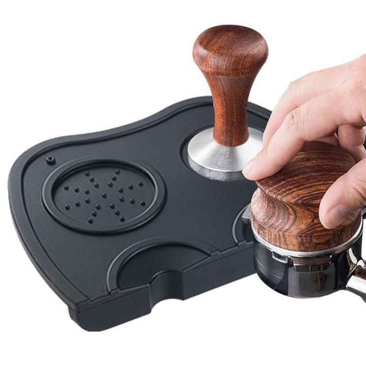 Espresso Coffee Tampers Mat Station Press Tampering Holder Corner Mat ...