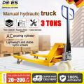 DEKES Hydraulic Hand Pallet Truck  ,Pallet Jacklift,Heavy Duty  3 tons 685 integrated pump nylon wheel (full rib) with auxiliary wheels manual hydraulic pallet truck forklift pallet hydraulic hand push trailer loading and unloading truck. 