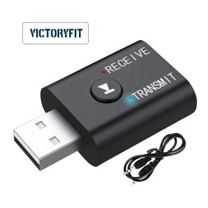 Bộ thu phát USB Bluetooth 5.0 Tai nghe TV Bộ thu Bluetooth xe hơi | - Thiết bị nhỏ gọn | - Kết nối USB | - Chức năng nhận và phát | - Đèn LED hiển thị trạng thái | - Cáp âm thanh đi kèm