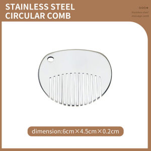 Free custom logo pendant comb stainless steel hangings metal massage comb a gift for a girl portable Combs guasha comb