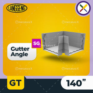 Langgeng Belokan Talang Air Gutter Angle SG - GT 140" - Fitting PVC