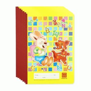 Tập 10 vở 4 ô ly 48 trang School Hồng Hà 0509 I Vở luyện chữ cấp 1 Bạn nhỏ kích thước (170 * 240)mm