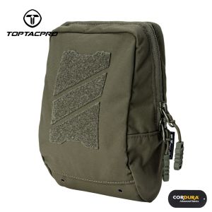 TOPTACPRO Tactical Utility Pouch Laser Cut MOLLE EDC Multifunction Sundries Recycling Bag Micro Med Kit Camo Vest Molle Pouch 8518