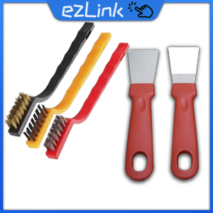 5Pcs/Set Cleaning Brush Gas Stove Brushes With Scraper Groove Cleaning Brush Clean Tool For Kitchen