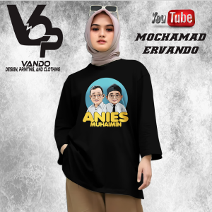 Baju Kaos Anies Prabowo Ganjar - Baju Anis Muhaimin Prabowo Gibran Ganjar Mahfud Cotton Combed