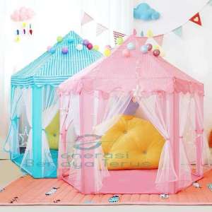 Tenda PINK Anak PRINCESS CASTLE (139x68x134cm) 10513-62 tenda anak mandi bola