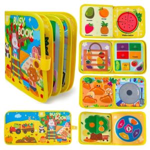 MACRAMEX Cognitive Educational Felt Busy Books DIY Unbreakable Felt Books Creative Enlightenment Stories Toy Books Childrens