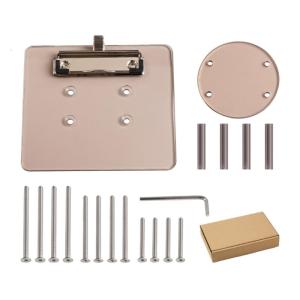 Low Profile 5mm Thick Acrylic Golf Cart Score Mounting Kit Securely On Steering Wheel Includes Spring Loaded Pen Holder