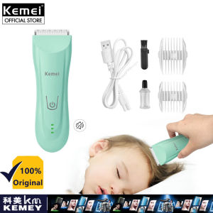 Kemei KM-811 Baby Hair Clipper Safe Quiet Hair Trimmer For Kids Waterproof Rechargeable Hair Cut Machine Kit Low Noise