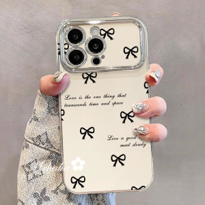 Mrhaha Ốp cho iPhone 15 Promax 15Pro 15plus iPhone 16 15 14 13 12 11 Pro Max XR XS Max 8 7 6S cộng với đơn giản Bowknot với khung chuỗi mạ điện cửa sổ lớn điện thoại ống kính trường hợp bảo vệ Silicone chống sốc lưng mềm bìa