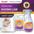 SEMPROTAN PENGUSIR KUCING SEROXIL (PALING AMPUH) 500ML Parfum Kucing Liar Bandel BAB Sembarangan / Alat Spray Cairan AMPUH Hushus Obat Anti Cat Repellent Bahan Alami Tidak Mengandung Racun Aman / Obat Karbol Sereh Anabul yang Berak Asal Bau PUP. 