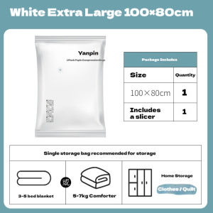 Vacuum Storage Bags for Travel & Home | Reusable Sealing Compression Bags - Space-Saving for Quilts Clothes Jackets | Waterproof & Durable