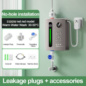 HAILANG Inverter water heater with LED touch control for precise water temperature adjustment and leak-proof safety.