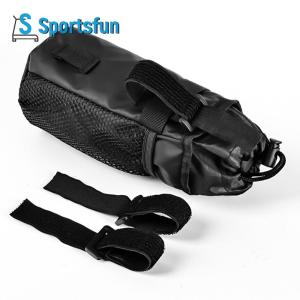 Drawstring Bike Bottle Holder with Mesh Pocket Cycling Water Bottle Carrier Pouch for Electric Scooter Motorcycle