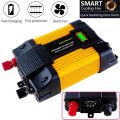 Modified sine wave high-frequency 4000W/6000W peak inverter DC 12V to AC 220V converter car power charger inverter, with 2.1A dual USB ports Battery ys clip LED display screen. 
