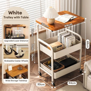 【SG】 Trolley Cart Organizer Mobile Trolley Rack Metal Trolley Storage Rack With Wheels Kitchen Storage Organizer
