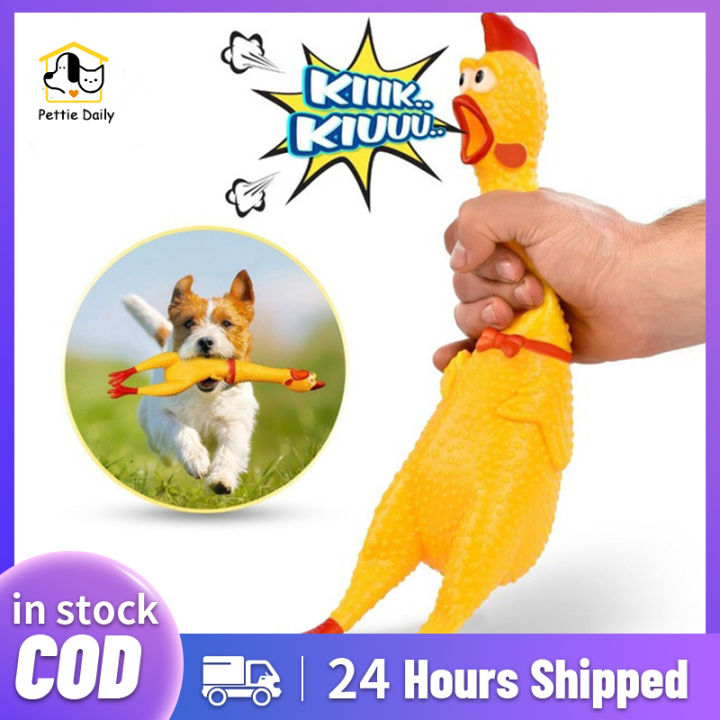 Pet Toy Screaming Chicken Yellow Rubber Chicken Pet Dog Toy