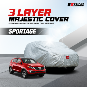 3 Layer Cover SPORTAGE Sarung Mobil Outdoor Anti UV & Waterproof BRICKS