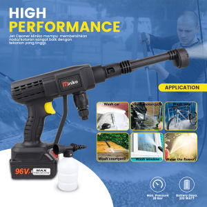 Jet Cleaner Cordless  96volt - Mesin Cuci Motor Mobil AC Baterai Cordless