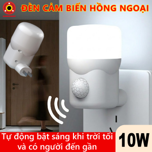 Đèn LED Cảm Biến SL09 Tự Động Bật Khi Có Người Lắp Đặt Dễ Dàng 10W Tiết Kiệm Điện Chịu Nhiệt Tốt