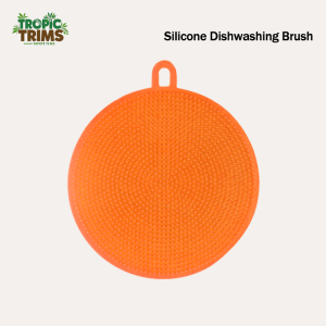 TropicTrims Silicone Dishwashing Brush multifunctional Kitchen Cleaner Pad Scrubber Tool