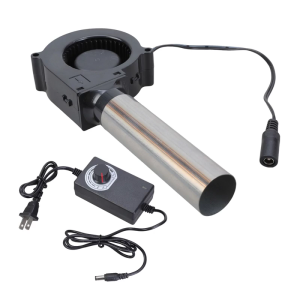 Solid 12V Adjustable Blower Fan With Ball Bearing For Grill Stove Airflows Enhancement And Smog Exhaust