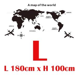 World Map Wall Sticker Acrylic 3D Solid Crystal World Map Wall Decoration Bedroom Living Room Office Stickers Decors