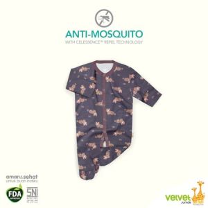 VELVET JUNIOR ANTI MOSQUITO SLEEPSUIT DREAMWEAR TUTUP KAKI SLEEPSUIT ANAK BAJU TIDUR ANAK
