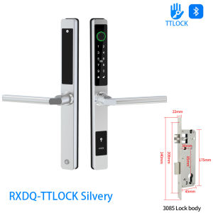 ASITECO Smart Door Lock with TTLOCK App Fingerprint and 5 Unlock Ways Virtual Password for Sliding and Wooden Doors Philippines