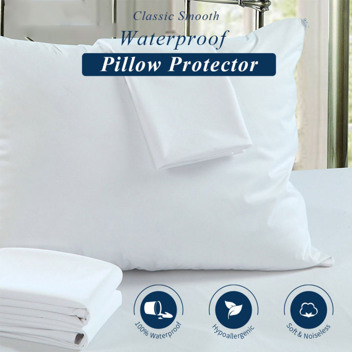 Waterproof%20Pillow%20Protector%202%20Packs%20Hotel%20Home%20Bed%20Pillowcase%2050x70cm%20Washable%20Bolster%20Protector%20-%20Image%208