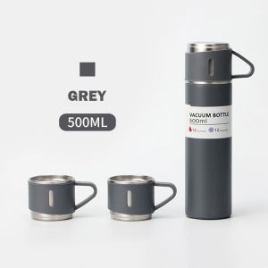【SG 🚚】Corporate Gift Water Bottle Set 304 Stainless Steel Vacuum Flask 500ml Tumbler With 3 Lids