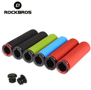 SG Delivery ROCKBROS Handlebar Grip bike handle bar grip Anti-slip Comfortable Aluminum Alloy Bilaterial Ring Lock bicycle GRIP HANDLE GRIP bicycle Accessories