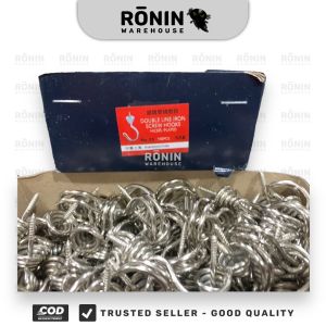 100PCS  Cantolan Baju 25 Hook Gantungan Lemari Tempel Dinding 100pcs