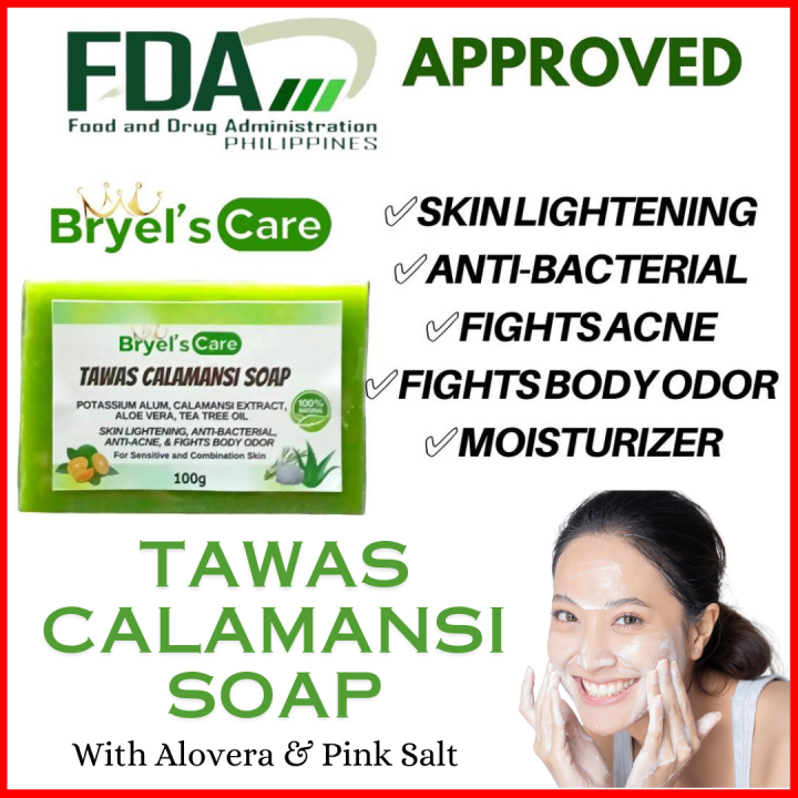 TAWAS CALAMANSI SOAP with ALOE VERA WITH HIMALAYAN PINK SALT FOR KIDS ...