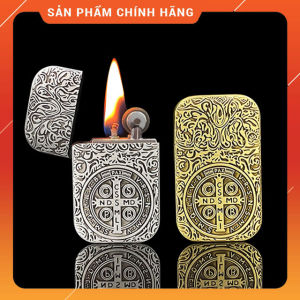 Hộp Quẹt Bật Lửa Xăng Đá HG05-HV Họa Hoa Văn Độc Lạ - Nhiều màu