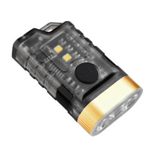 USB RechargeableLED Flashlight Keychain Pocket Emergency Light  Waterproof Work Light 395nm UV Light Flashlights ype C Charging For Hiking Fishing Emergency Lights