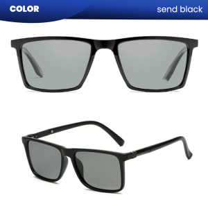 IOOI Eyewear - Kacamata Hitam Kotak Sunglasses Polarized Pria Wanita 8262