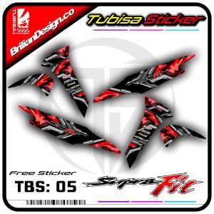 Sticker Striping Variasi Supra Fit - Stiker Striping Motor Supra Fit. TBS.05