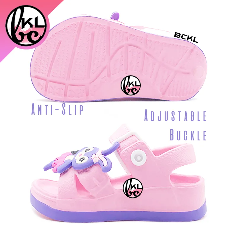 BCKL 】Baby & Kids Cartoon Hook & Loop Sandals, New EVA Truck Pony Shoes  Slippers Twins, Selipar Kasut Budak 19-24