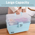 Medicus 3LMB 3 Layer Medicine Box Family Pack Emergency First Aid Kit Box Medicine Storage Box. 