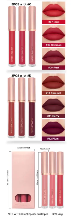 3PCS%20Matte%20Lipstick%20Set%20Matte%20Liquid%20Lipstick%20Long%20Wearing%20Hydrating%20Cosmetics%20Cruelty-Free%20-%20Image%202