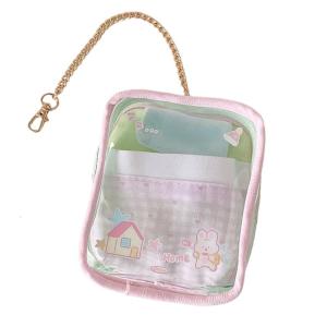 Practical Figure Display Bag With Builts In Dividers High Clarities Plastic Case for Home Office Organization