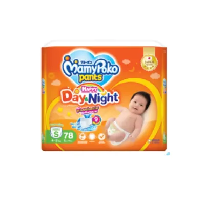 MamyPoko Pants Happy All Day Dry/Day & Night M-XXL - Soft Disposable Pull-Up Diapers for Daytime and Nighttime Use