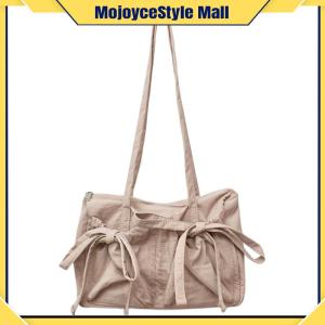 กระเป๋าสะพายไหล่ผู้หญิงดีไซน์น่ารักพร้อมโบว์สำหรับใช้งานประจำวันในสีดำและดีไซน์ทันสมัย