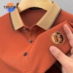 Mens polo shirt summer lapel business high-end large size short-sleeved t-shirt Korean version of the trend of high-quality handsome mens clothing
